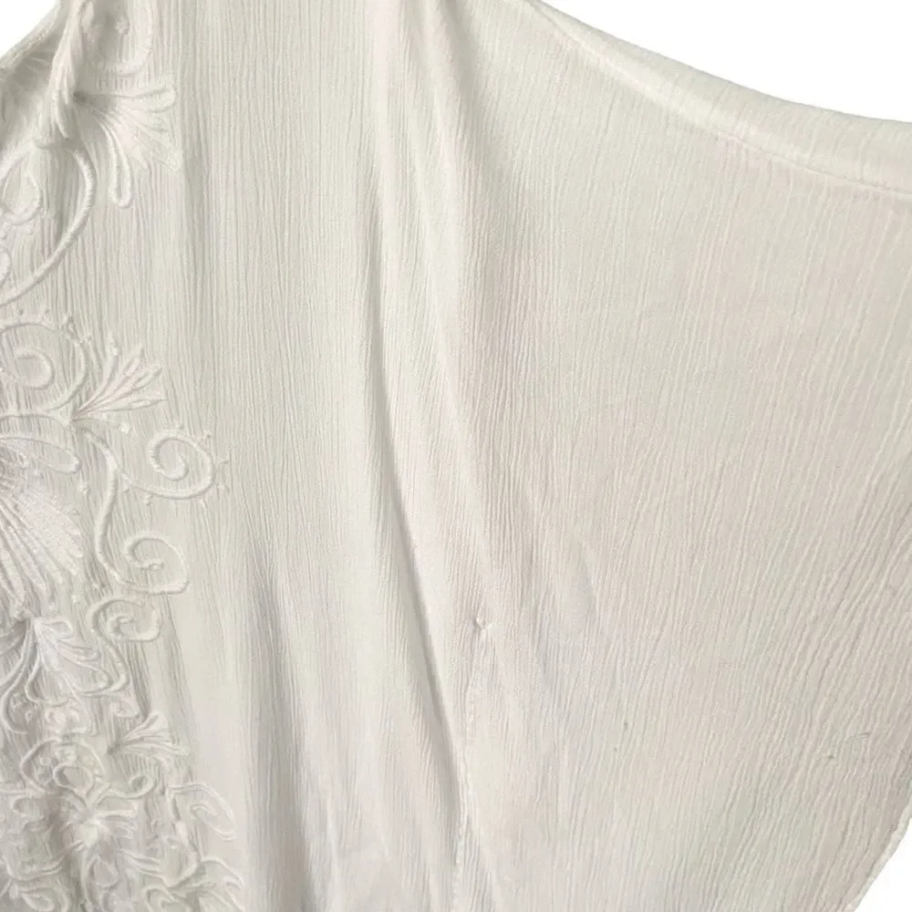 Lilly Pulitzer Mella Maxi Coverup In Resort White in Size S/M - Picture 9 of 11